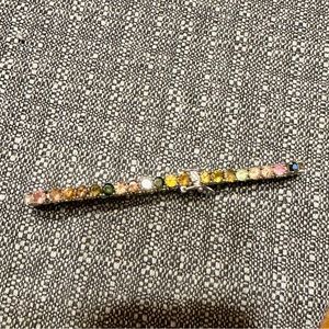 Sterling Silver Multi Gem tennis Bracelet